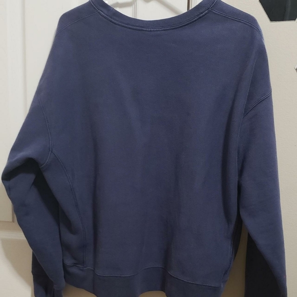 Navy Blue Champion Reverse Weave Sweatshirt - Picture 2 of 5